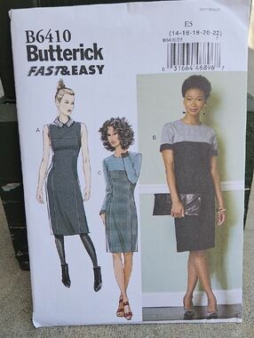 Butterick B6410 - Sheath Dress Pattern UNCUT